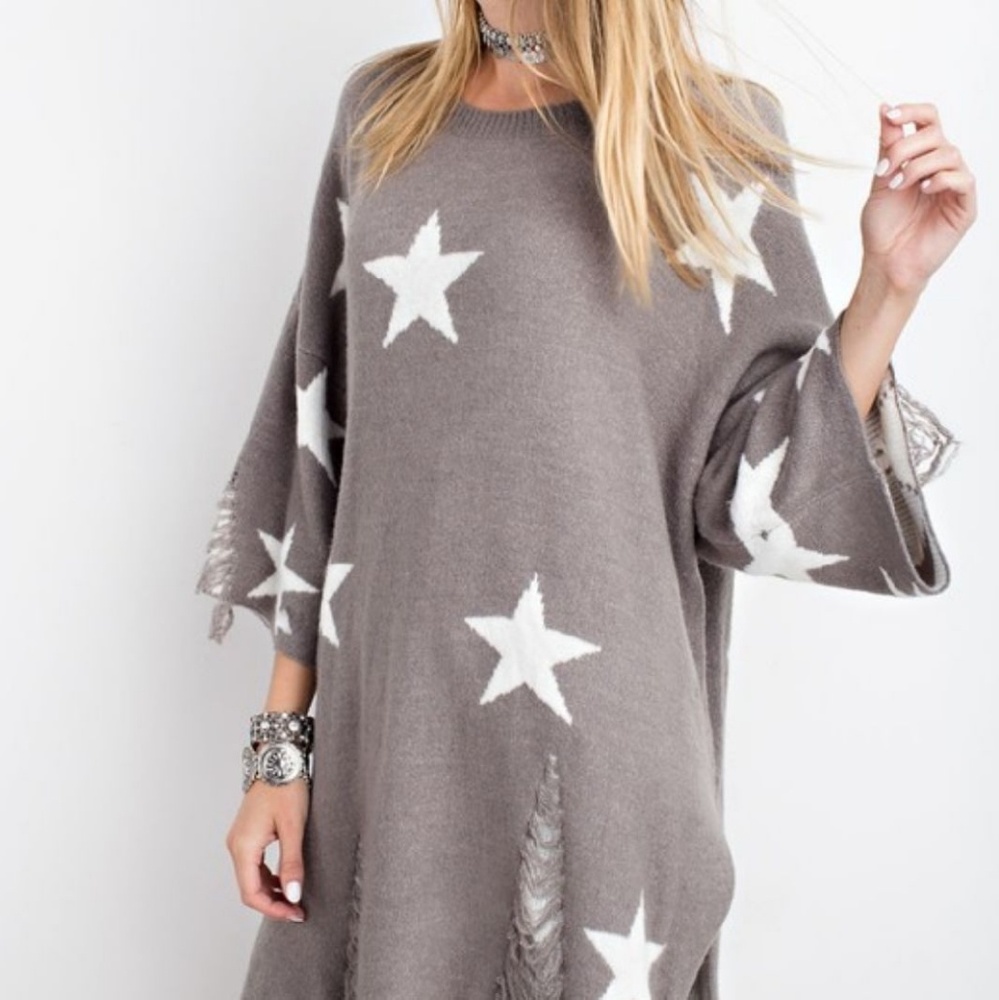 Distressed/Oversized Sweater